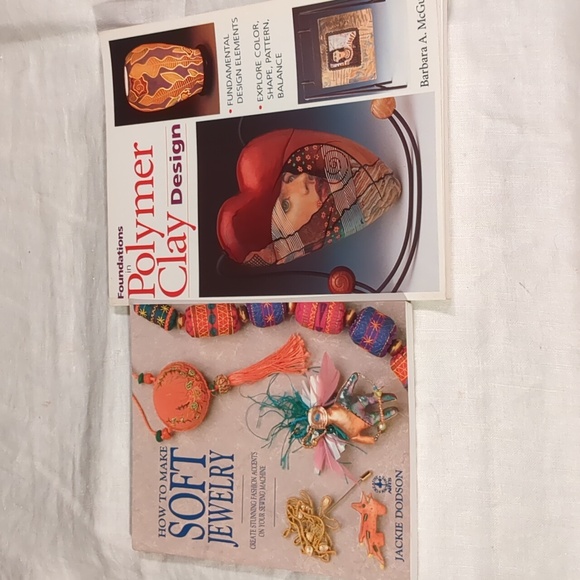 Craft Books Bundle Polymer Clay Jewelry Making Art DIY Illustrated Soft Projects - Picture 14 of 14